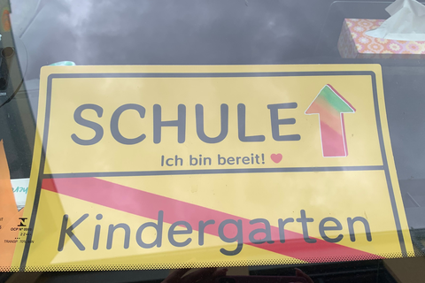 Ausgangsschild Kita - Schule