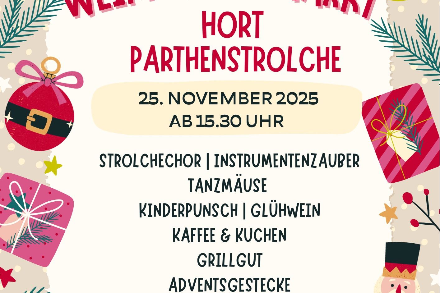 Flyer Weihnachtsmarkt