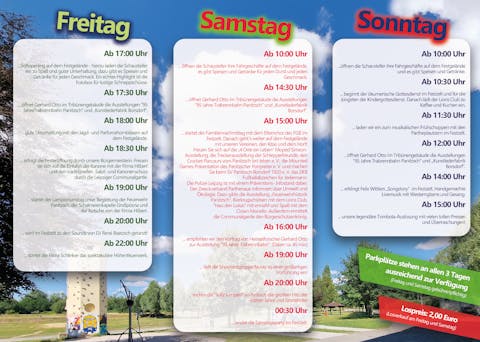 Programm Parthenfest 2025