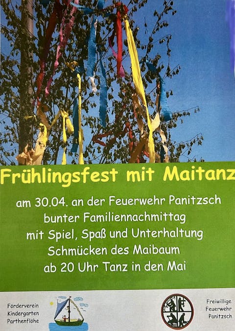 Einladung zum Frühlingsfest und Tanz in den Mai 30.04.2025