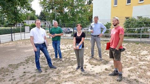 Bau-Beteiligte des Projekt „Grünes Klassenzimmer“