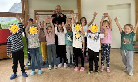 Die Kinder waren mit großer Begeisterung dabei