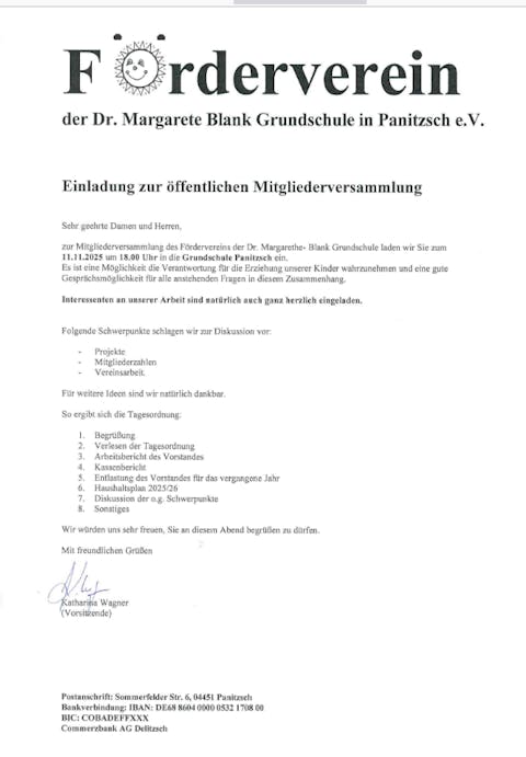 Einladung