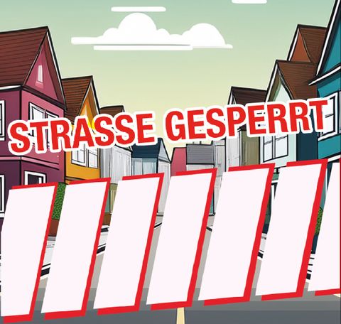 Straßensperrung Panitzsch