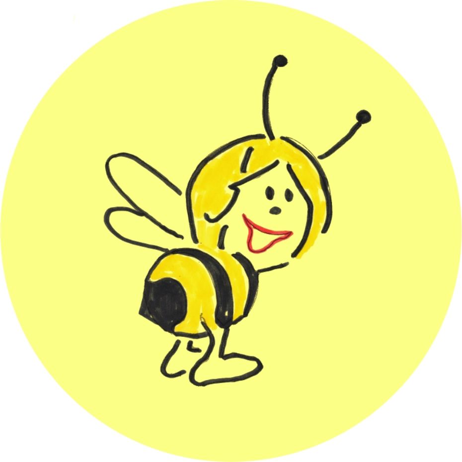 Maskottchen Bienengruppe