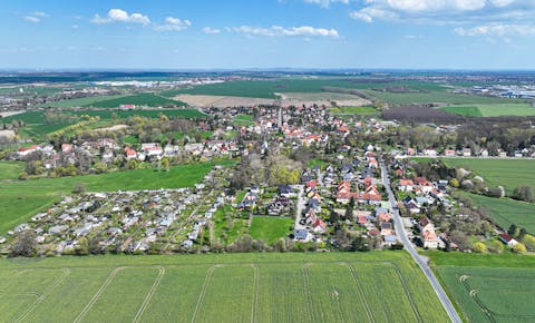 Borsdorf aus der Vogelperspektive