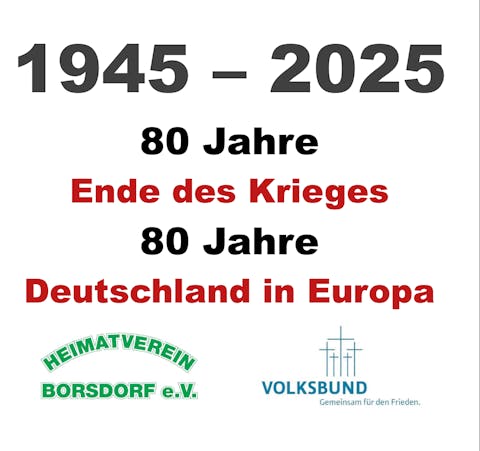 80 Jahre Kriegsende in Deutschland