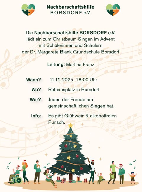 Christbaumsingen im Advent